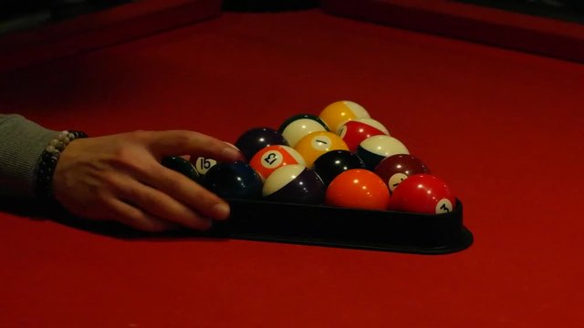 playing billard
