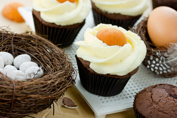 Easter egg cupcakes