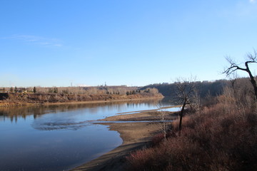 November On The North Saskatchewan River, Gold Bar Park, Edmonton, Alberta