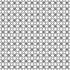 Seamless rounded square intersecting pattern