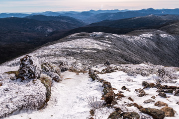 A wonderful trail leading over Mount Pierce in the White Mountains of New Hampshire. 