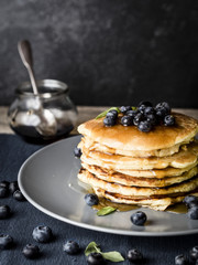 american blueberry pancakes