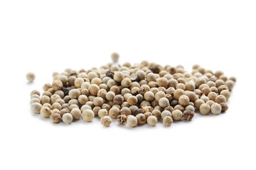 White pepper isolated on a white background