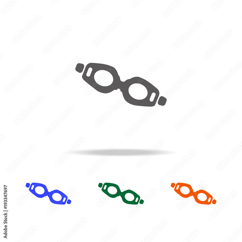 Poster diving glasses icon. element of beach holidays multi colored icons for mobile concept and web apps. 