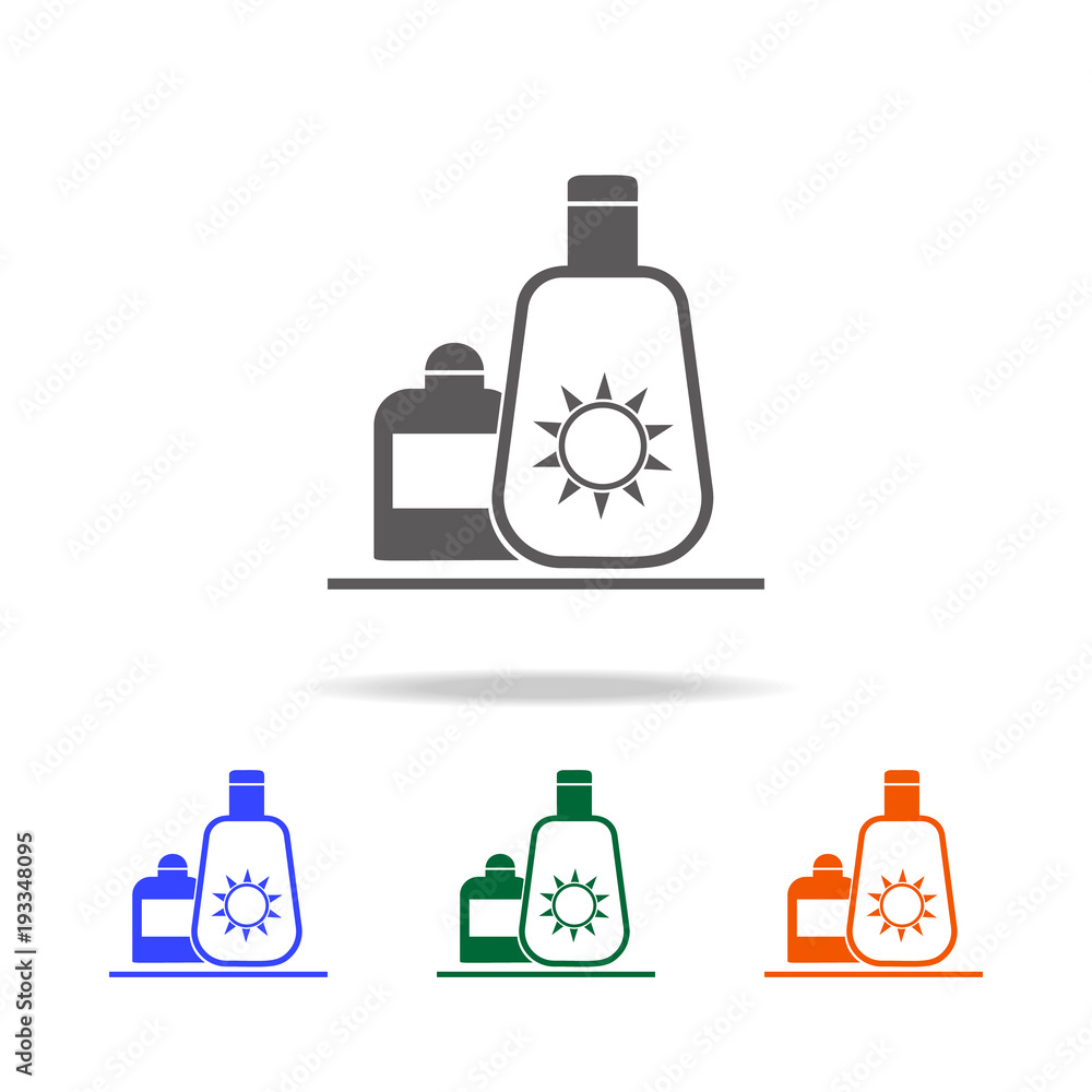 Poster sun cream icon. element of beach holidays multi colored icons for mobile concept and web apps. thin 