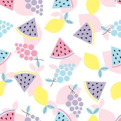 abstract pattern with fruit