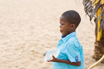 portrait of a young boy.