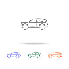 Car line icon. Types of cars Elements in multi colored icons for mobile concept and web apps. Thin line icon for website design and development, app development