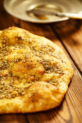 Zaatar spice mix with naan bread