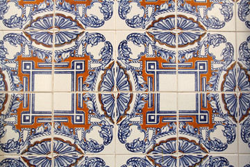 traditional lisbon tiles background