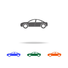 Small hatchback icon. Types of cars Elements in multi colored icons for mobile concept and web apps. Icons for website design and development, app development