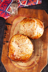 Samosa, samsa  traditional asian pies baked in tandoor