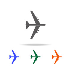 bombardment plane icon. Elements of  Military aircraft in multi colored icons for mobile concept and web apps. Icons for website design and development, app development