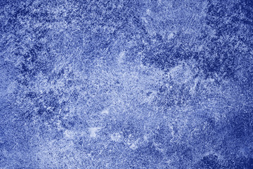 Blue grunge damaged concrete industrial background.