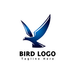 abstract simple elegant Eagle bird fly logo