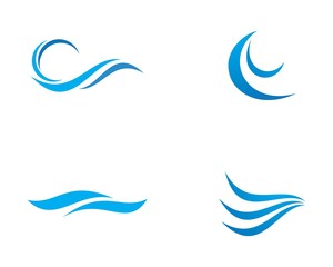 Water wave Logo Template