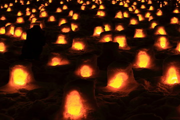 蛇の崎橋のミニかまくら