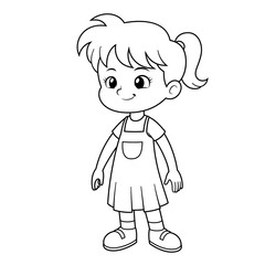 Girl vector cartoon
