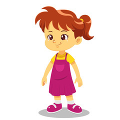 Girl vector cartoon