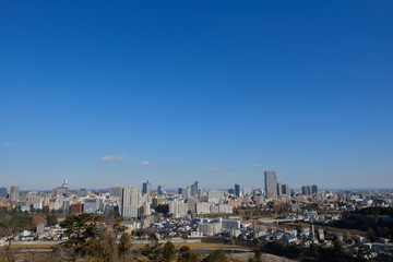 青葉城から見た仙台市