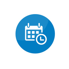 Simple Flat Minimalist Calendar Schedule Timer Watch App Icon
