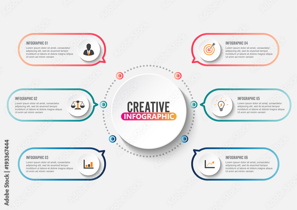 Poster business data visualization. process chart. abstract elements of graph, diagram with steps, options,