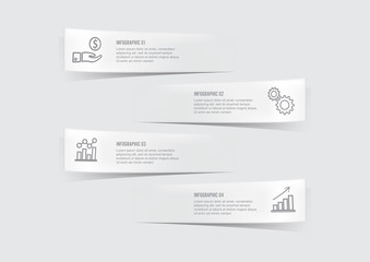 Four steps infographics design vector and marketing icons can be used for workflow layout, diagram, report, web design. Business concept with options, steps or processes.