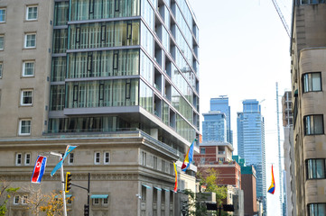 Fototapeta premium Skyscrapers in Montreal downtown, Canada
