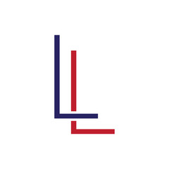 LL Letter Line Logo Element