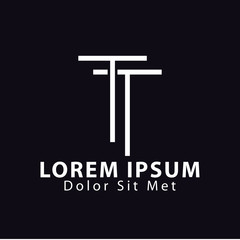 TT Letter Line Logo Element