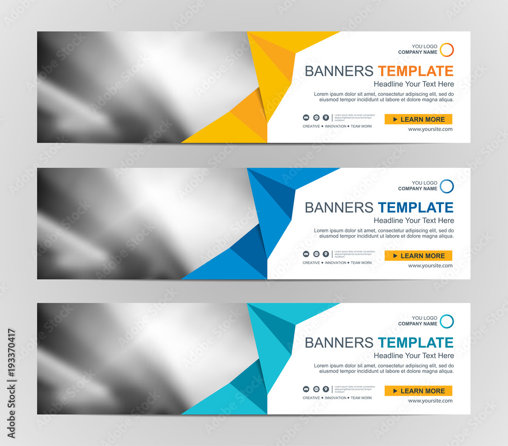 Wall mural abstract web banner design background or header templates