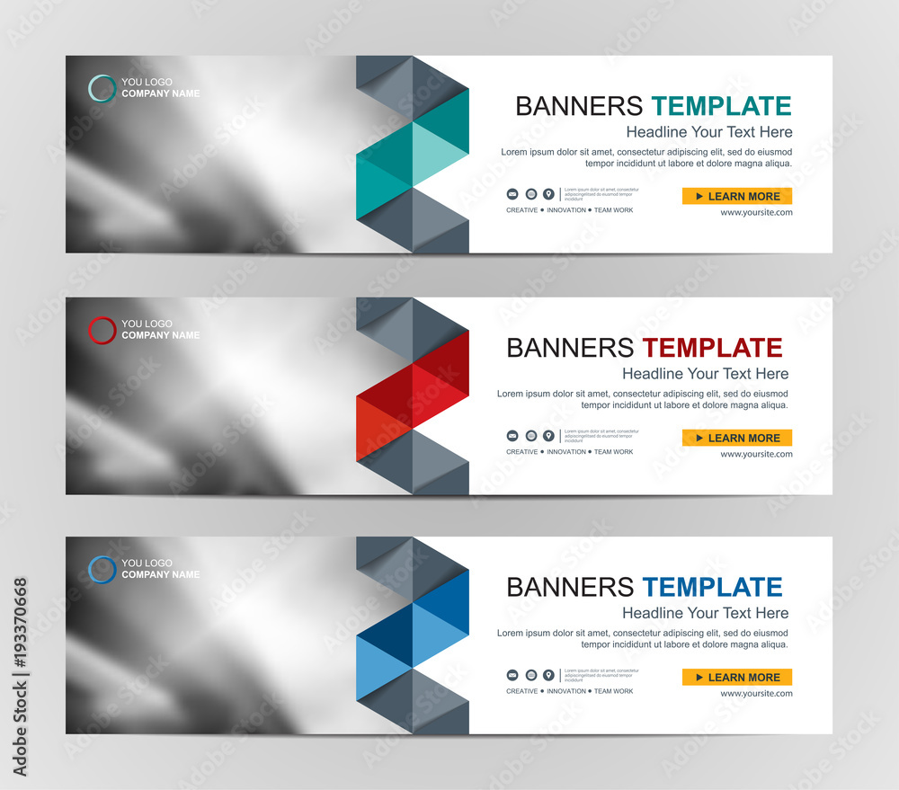 Wall mural abstract web banner design background or header templates