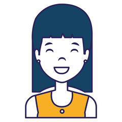 young and casual woman character vector illustration design