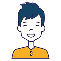 young and casual man avatar character vector illustration design