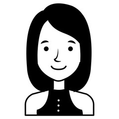 young and casual woman character vector illustration design