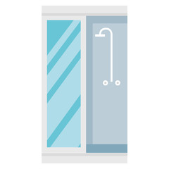 bathroom shower isolated icon vector illustration design