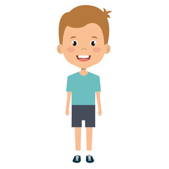 cute and little boy vector illustration design