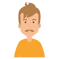 young and casual man avatar character vector illustration design