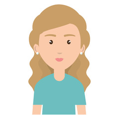 young and casual woman character vector illustration design