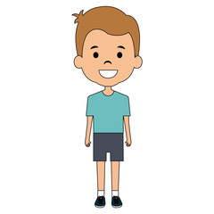cute and little boy vector illustration design