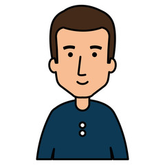 young and casual man avatar character vector illustration design
