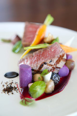 Exquisite dish, creative restaurant meal concept, haute couture food