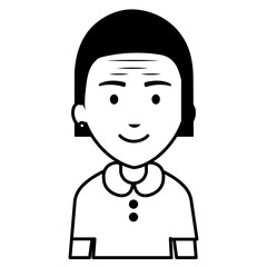 cute grandmother avatar character vector illustration design