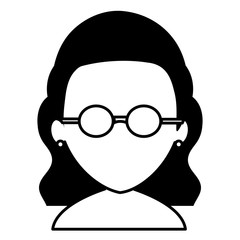 young woman shirtless character vector illustration design