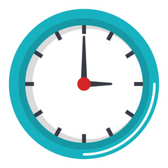 time clock isolated icon vector illustration design