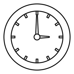 time clock isolated icon vector illustration design