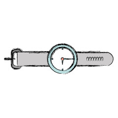 elegant wristwatch isolated icon vector illustration design