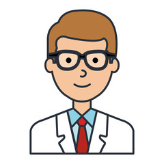 elegant businessman avatar character vector illustration design