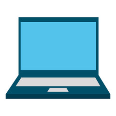 laptop computer isolated icon vector illustration design