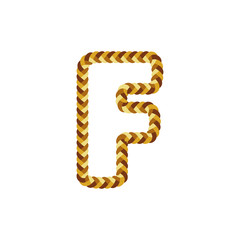 F Braid Letter Logo Icon Design